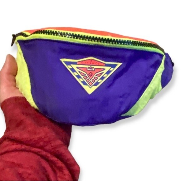 Gitano Vintage Neon Fanny Pack Bag - Picture 2 of 7